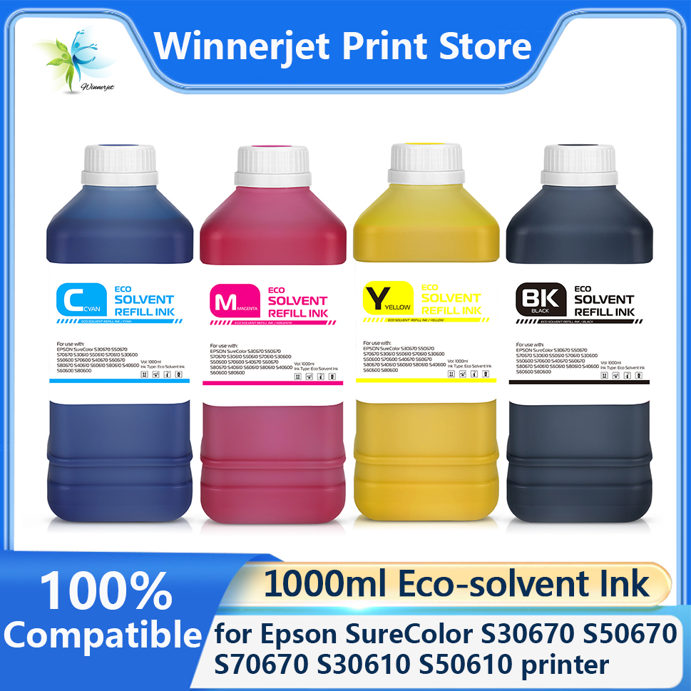 Eco Solvent Ink Cartridge - Tinta Eco-solvent 1000ml untuk Epson I3200