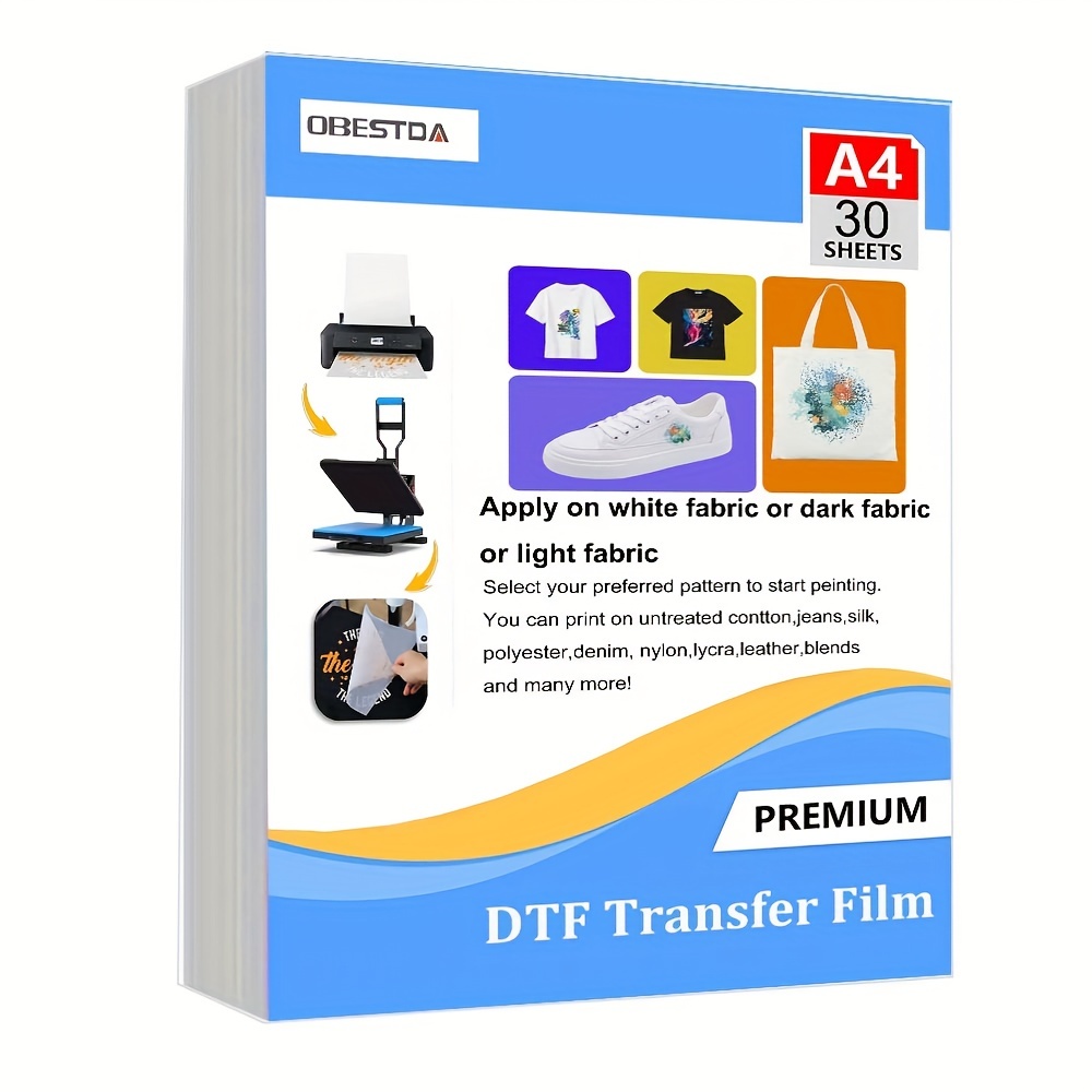 Heat Transfer Vinyl Roll - A4 30 buah Film Transfer DTF