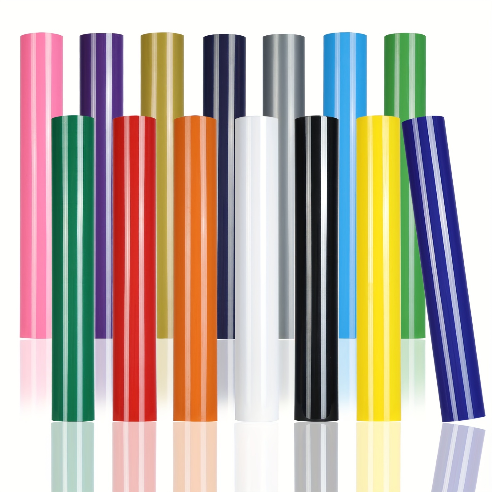 Heat Transfer Vinyl Roll - 4 Warna 8 Gulungan HTV Seri