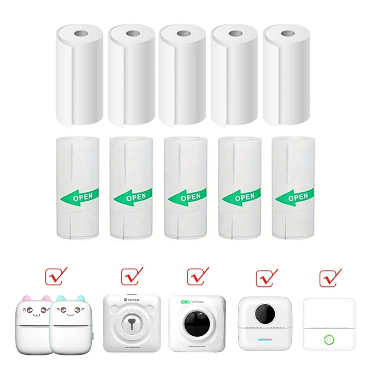 Heat Transfer Vinyl Roll - Kamera cetak Mini kertas termal 57MM