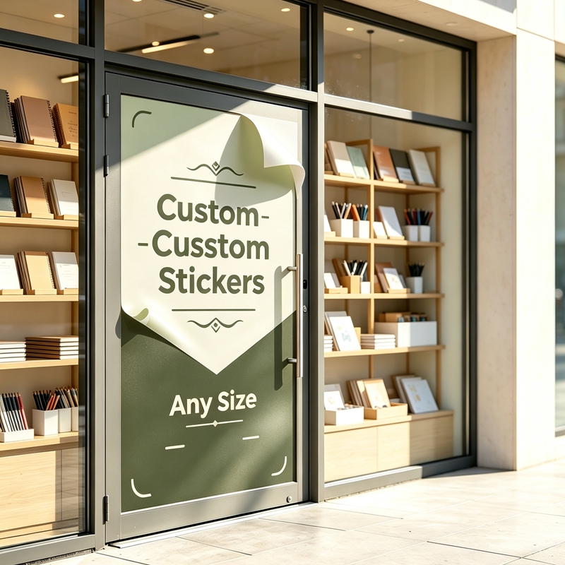 Commercial Printing And Graphics - Stiker Kustom Ukuran Bebas 100cm, Stiker