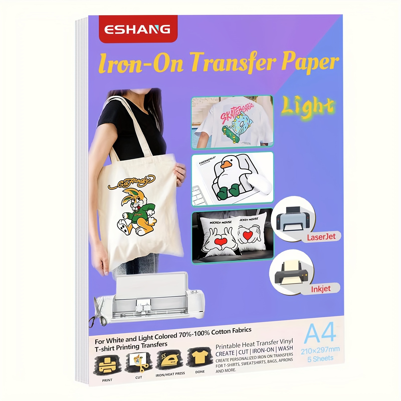 Heat Transfer Vinyl Roll - Kertas Transfer Panas Ukuran A4 Untuk