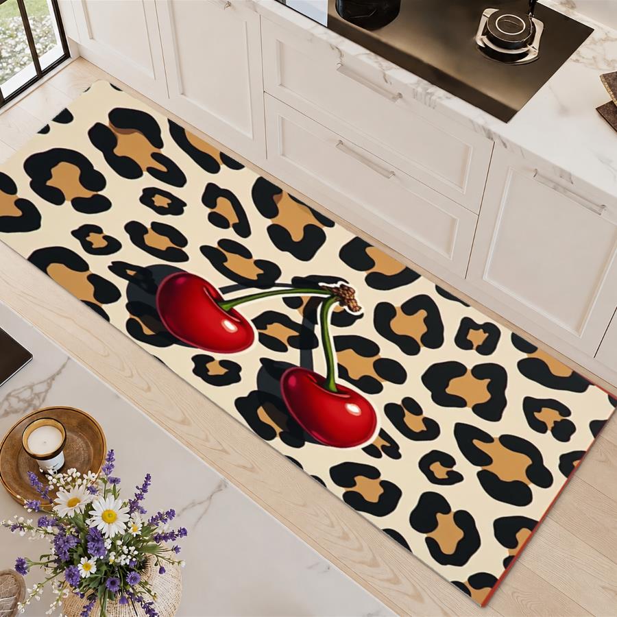 Commercial Printing And Graphics - Karpet Dapur Motif Leopard Trendy dengan